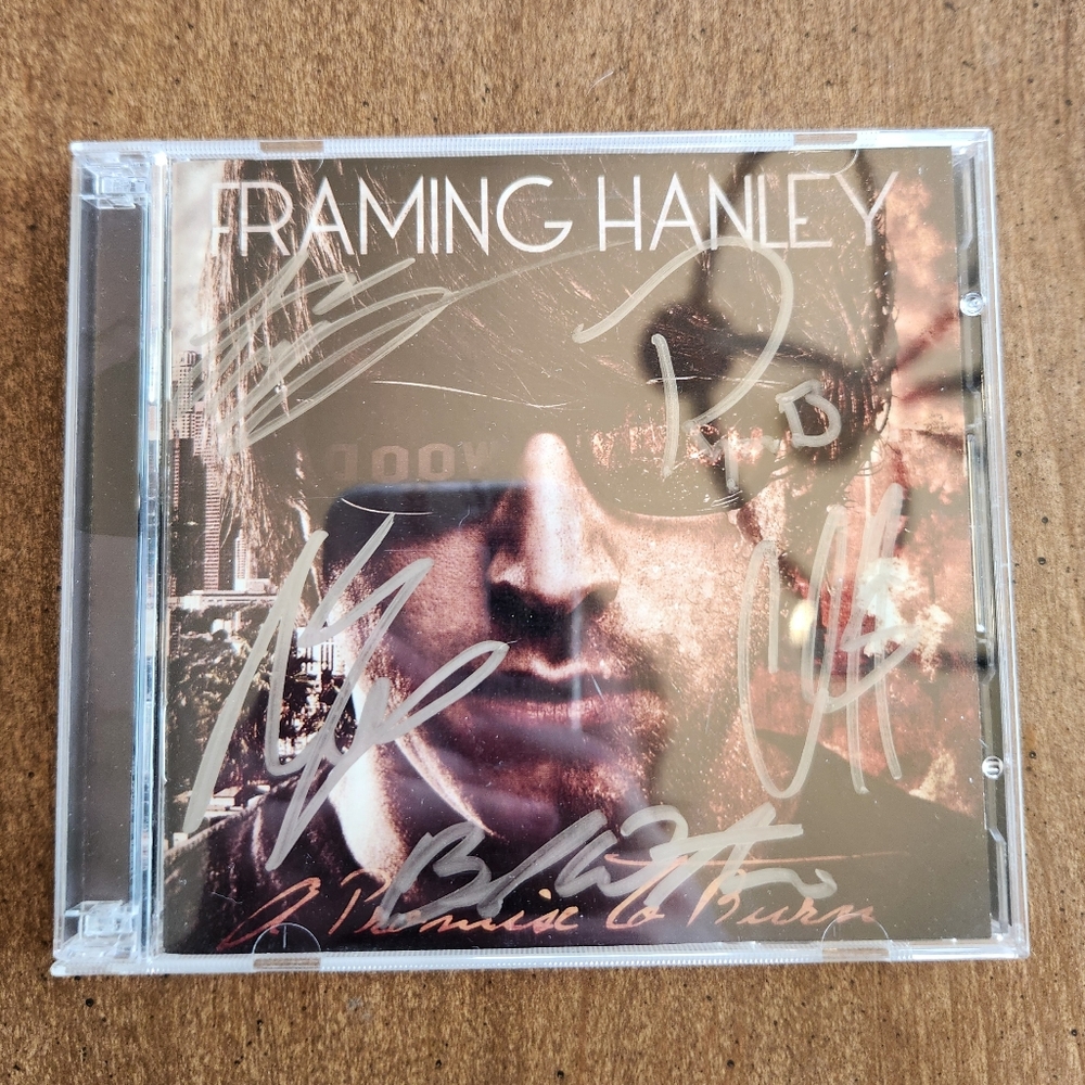 🔷️ Framing Hanley A Promise To Burn Signed CD Excellent Condition